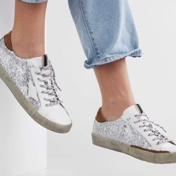 Shu Shop glitter and leather sneakers ❤️ - Picture 6 of 7